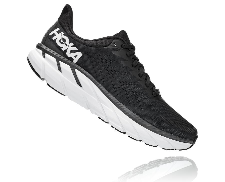 Hoka One One Løbesko Herre - Clifton 7 - Sort/Hvide - 256413LFM